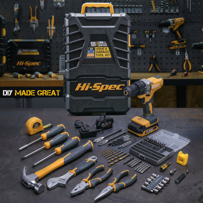 Home Repair Hardware Tool Combo Set